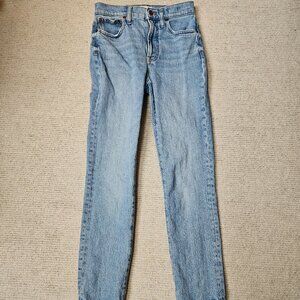 Madewell Perfect Vintage Jeans in Banner Wash 24 NA917 Blue Denim